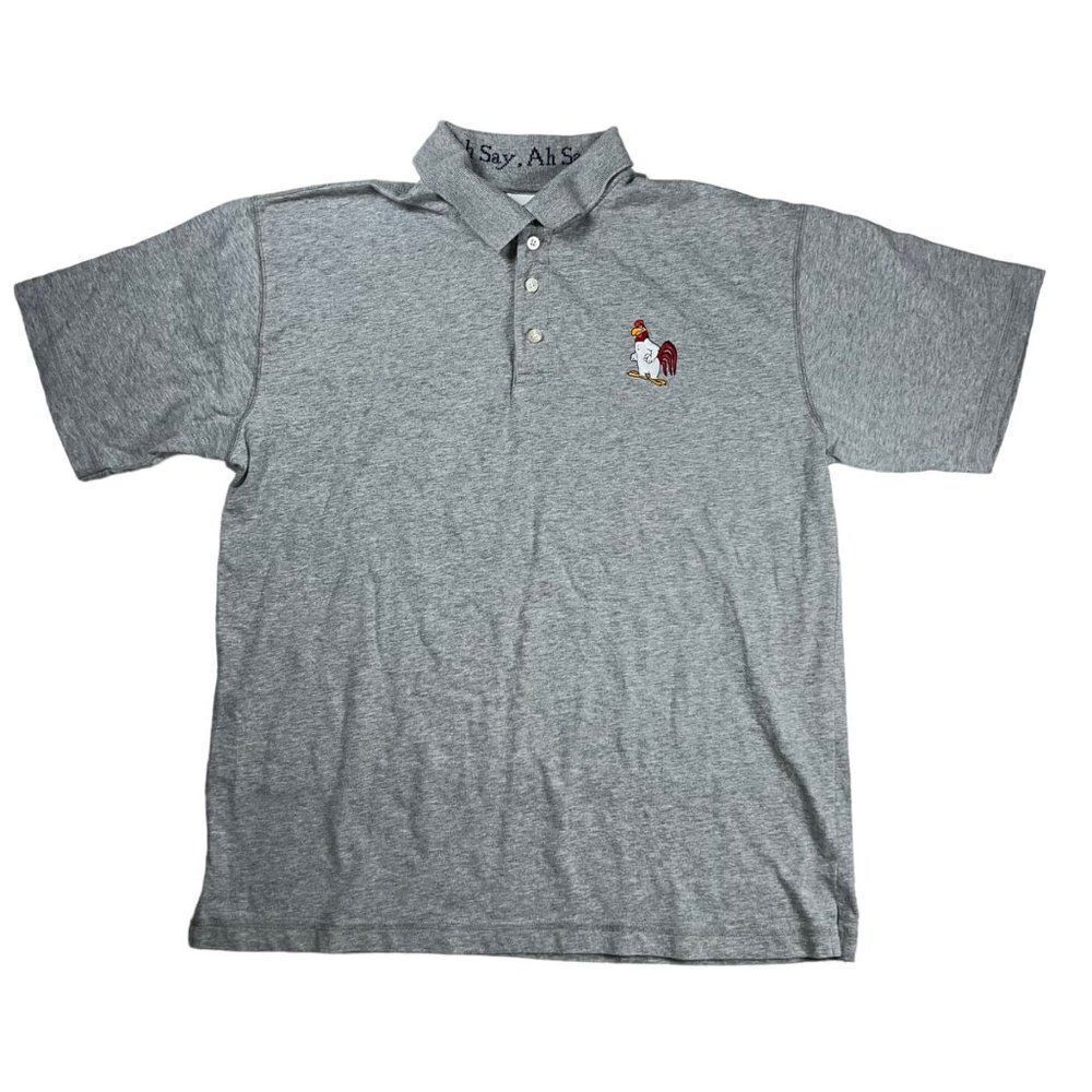 Warner Bro Studio Store Vintage 1999 Foghorn Leghorn Embroidered‎ Polo Men's M